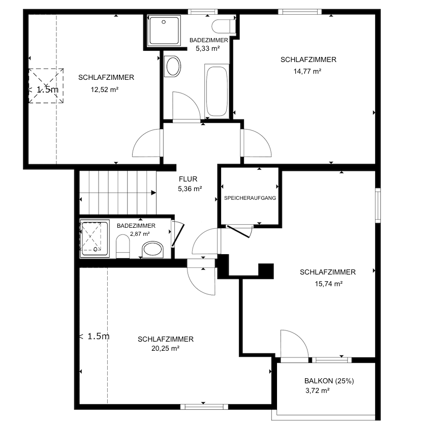 18397 Grundriss OG Haus Densborn