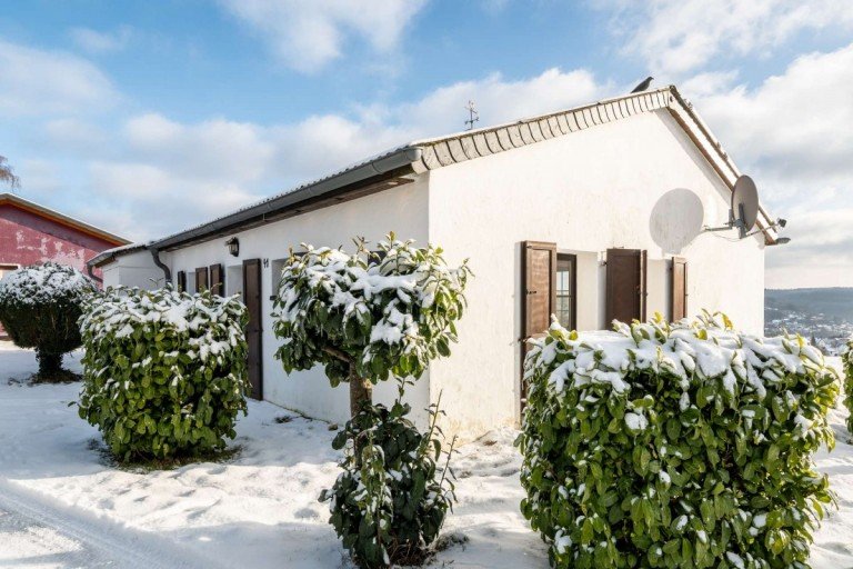 18211 Au�enansicht Daun Einfamilienhaus Freistehender Bungalow im Feriendorf Dronkehof in Daun - Photovoltaik - PROVISIONSFREI