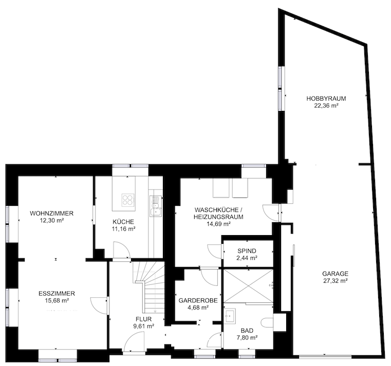 18405 Grundriss EG Haus Lissendorf
