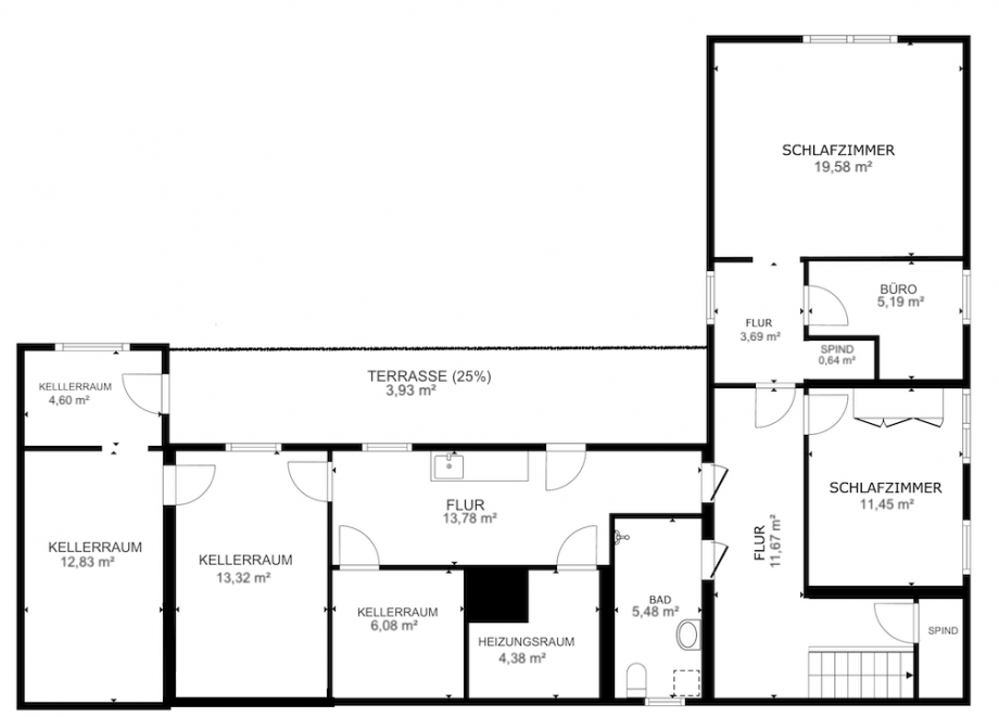 18367 Grundriss UG Haus Gerolstein