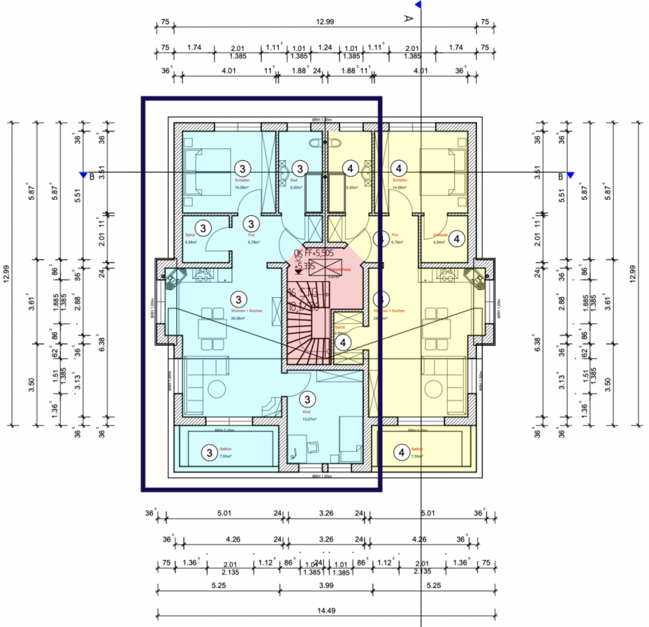 18384 Grundriss 2. OG Wohnung Gerolstein