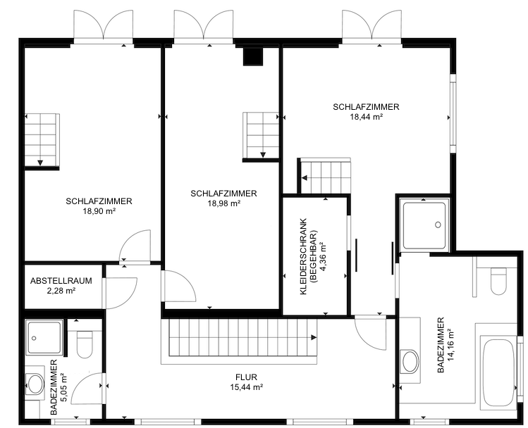 18364 Grundriss OG Haus �dersdorf