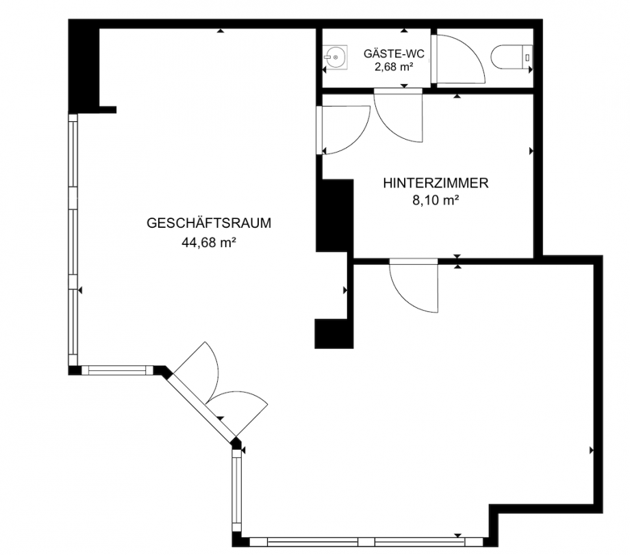18391 Grundriss Gesch�ftsraum Reiheneckhaus Pelm