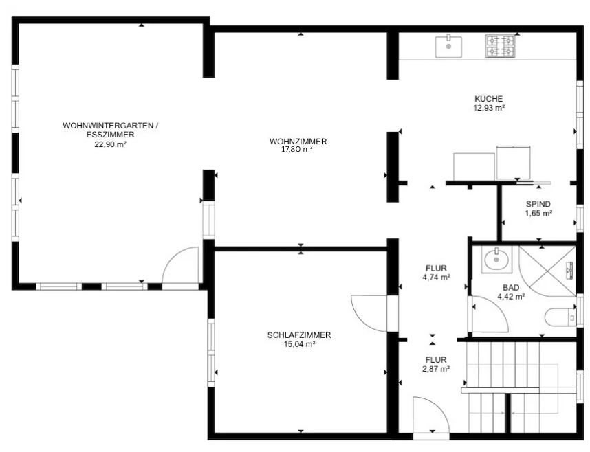 18395 Grundriss EG Einfamilienhaus Lissendorf