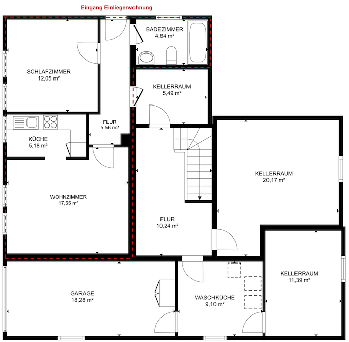 18368 Grundriss EG Einfamilienhaus Birresborn