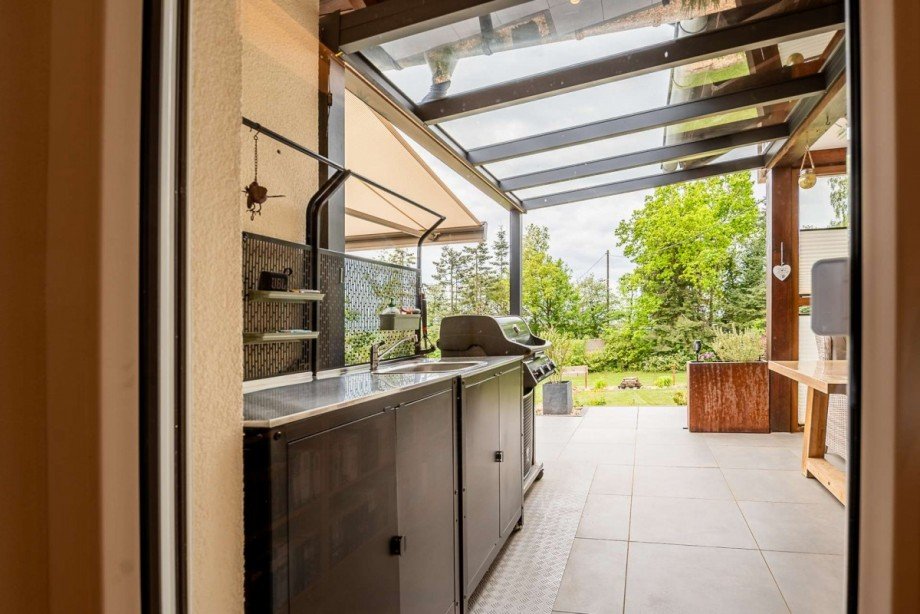 18373 Terrasse - �berdachter Teil Bungalow Oberkail