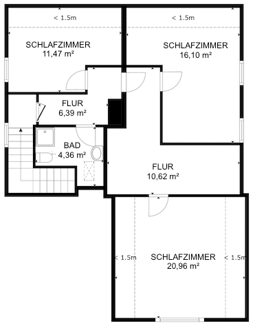 18404 Grundriss DG Einfamilienhaus Bettenfeld