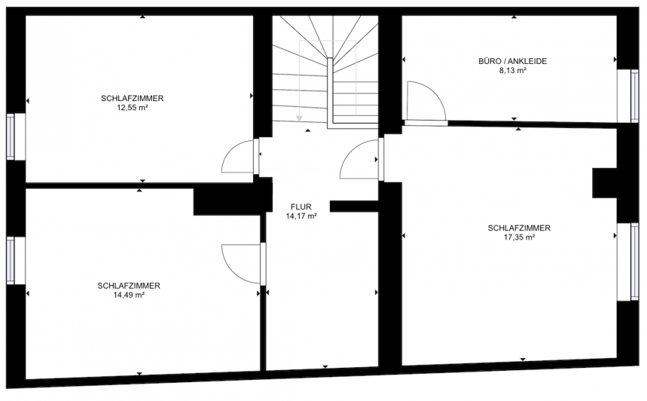 18401 Grundriss Hausnr. 19 - Obergeschoss Haus Rockeskyll
