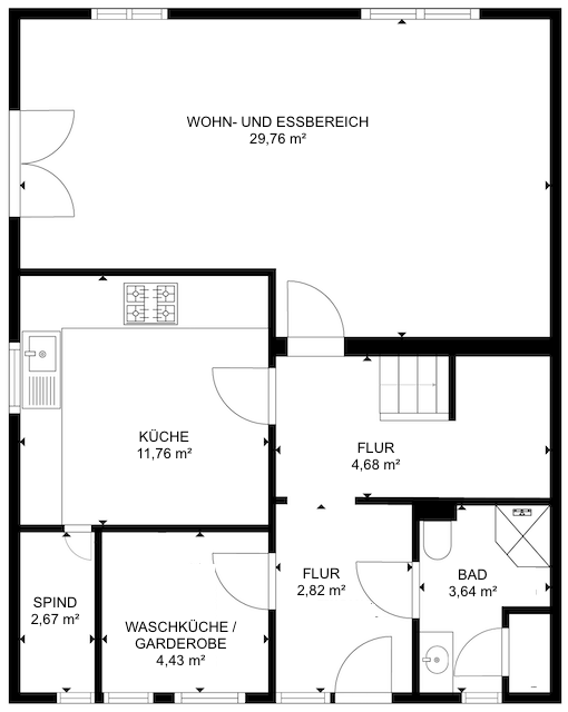 18387 Grundriss EG Haus Gerolstein