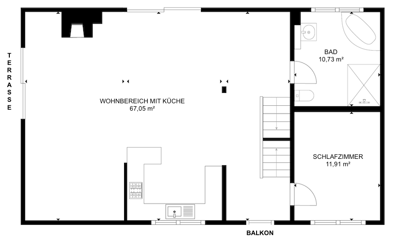 18386 Grundriss OG Haus Gondenbrett