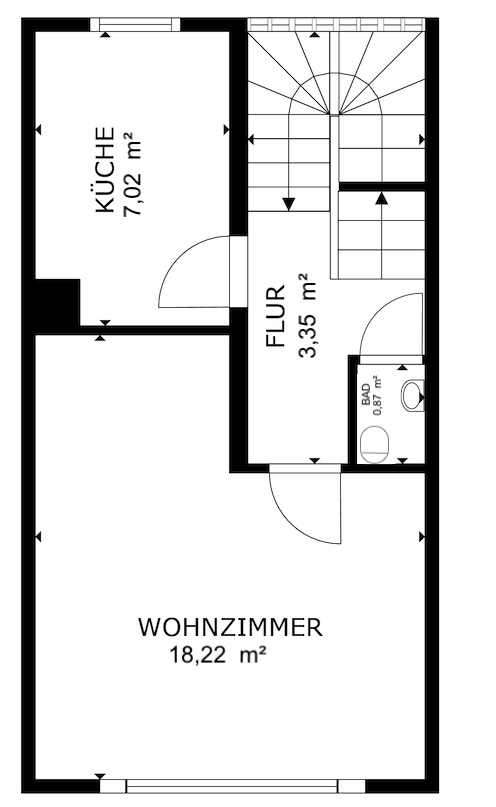 18378 Grundriss 1. OG Haus Pelm