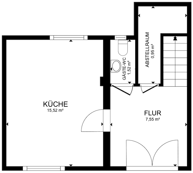 18326 Grundriss Nebenhaus - EG Einfamilienhaus Pomster