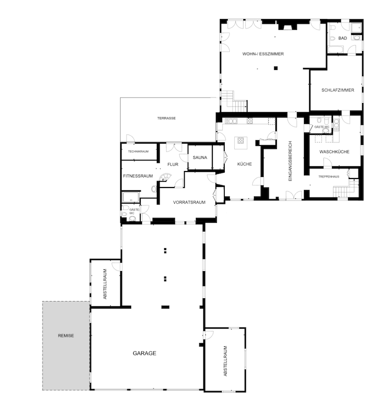 18389 Grundriss EG Haus Mehren