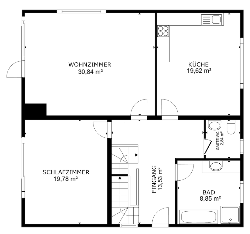 18352 Grundriss EG Haus Gro�littgen