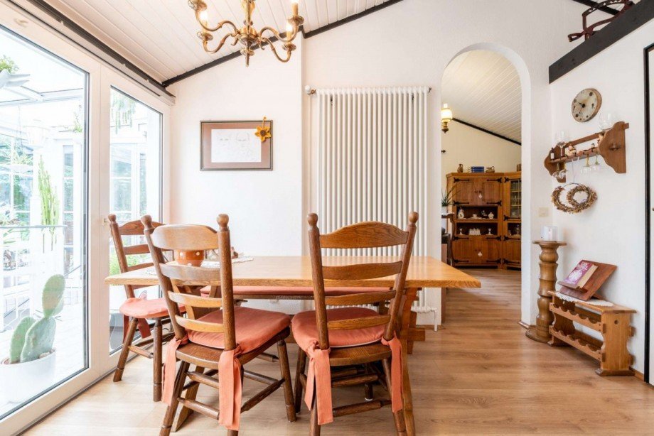 18332 Esszimmer mit Zugang Wintergarten Haus Lissendorf