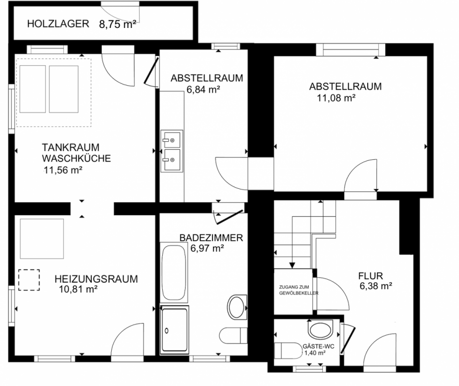18370 Grundriss EG Haus Hinterweiler