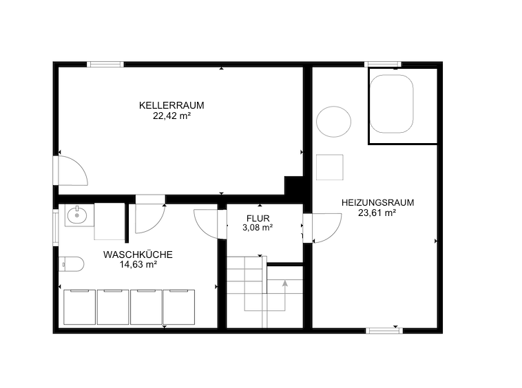 18381 Grundriss KG Einfamilienhaus Oberstadtfeld