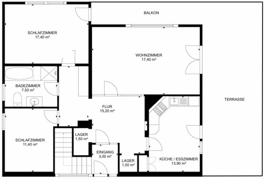 18357 Grundriss EG Einfamilienhaus Sch�necken