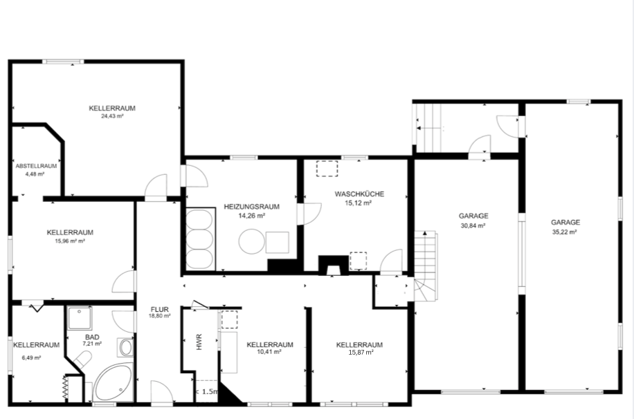 18398 Grundriss UG Haus Dreis-Br�ck