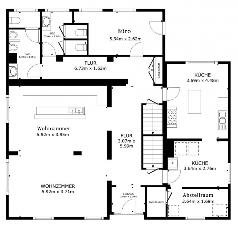 18300 Grundriss EG Haus Manderscheid